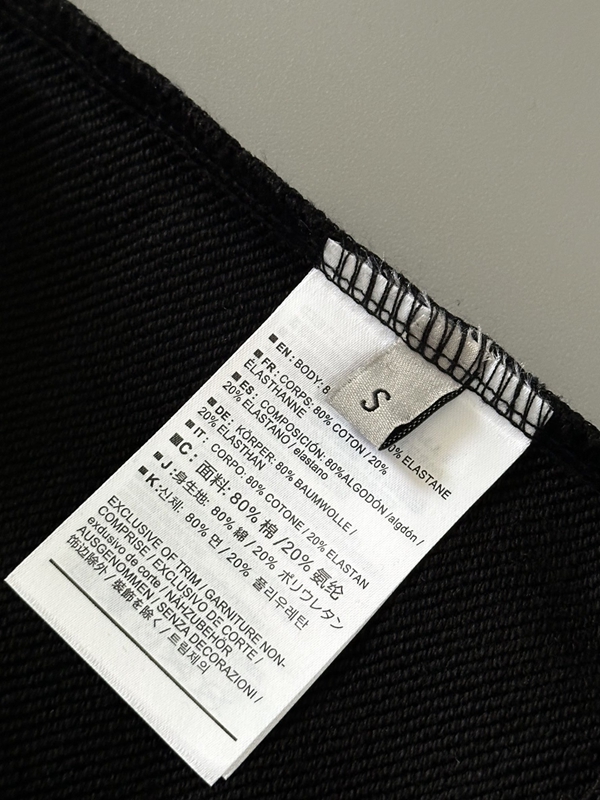 ブランドパーカー角部分ディテール